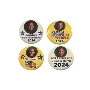Kamala Harris for President pins - Set of 4 buttons (2.25 inches)