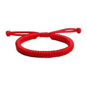 Blessed Tibetan Bracelet: Authentic Adjustable Red String Bracelet for Protection, Men's Bracelet Friendship, Perfect Couples Bracelets, Best Friend Protection Bracelet, Girls Bracelets (Red)
