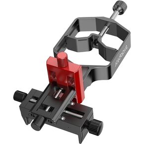 High-Precision 3-Axis Telescope Phone Adapter - ACCUVIEW Digiscoping Smartphone Holder Mount for Spotting Scope Binocular Monocular Microscope|Fits All Cell Phone Cameras/Max 2.4" Eyepiece