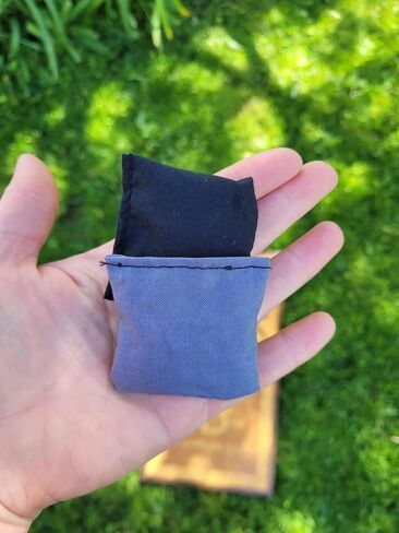 2 inch mini bean bag toss black and grey cornhole replacement bags all weather in Saudi Arabia