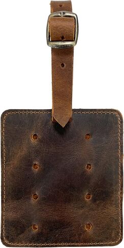 Hide & Drink, Rustic Golf Tee Hanger Handmade from Full Grain Leather - Adjustable Strap, Sports & Outdoors Accessories, Bourbon Brown in Saudi Arabia