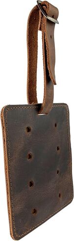 Hide & Drink, Rustic Golf Tee Hanger Handmade from Full Grain Leather - Adjustable Strap, Sports & Outdoors Accessories, Bourbon Brown in Saudi Arabia
