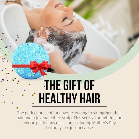 Shampoo & Conditioner Set, All-Hair types, Hair Soap, Shine, Handmade, Natural, Essential Oils, Shea Butter, Travel Soaps, Hair Gift Set, 2-Pack in Saudi Arabia
