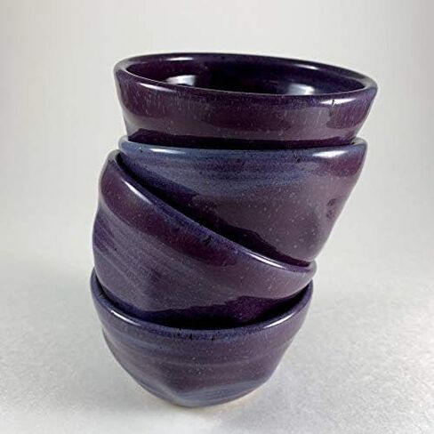 Purple Shaving Bowl - Handmade Pottery in Saudi Arabia