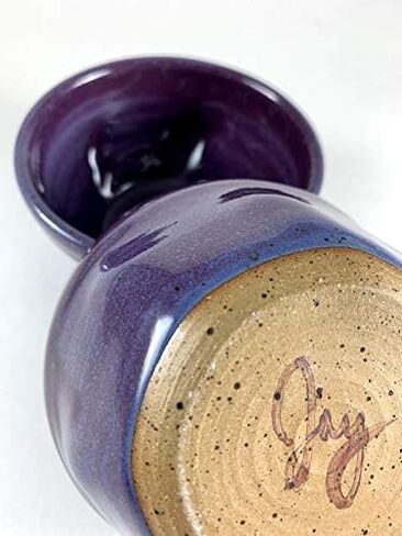 Purple Shaving Bowl - Handmade Pottery in Saudi Arabia