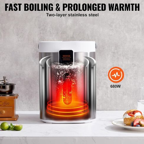 VEVOR Hot Water Dispenser 5.3 Qt/169 oz, Water Boiler and Warmer, 4 Warmer Temperatures, 3-Way to Dispense for Tea, Coffee and Baby Formula in Saudi Arabia