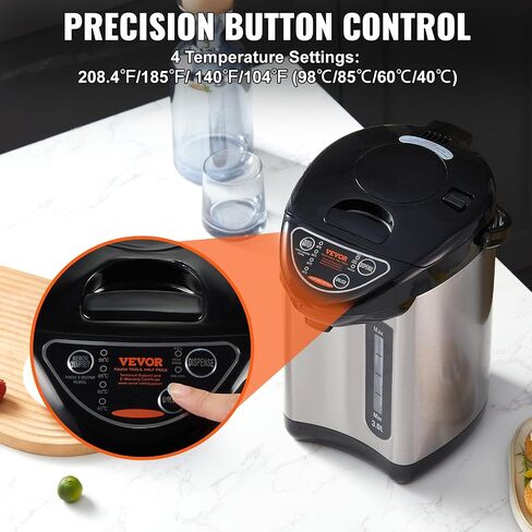 VEVOR Hot Water Dispenser 5.3 Qt/169 oz, Water Boiler and Warmer, 4 Warmer Temperatures, 3-Way to Dispense for Tea, Coffee and Baby Formula in Saudi Arabia