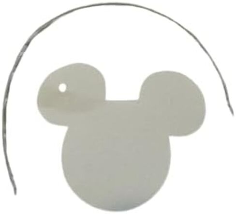 Mouse Ears Blank Gift Tags/Set of 12 / White Cardstock Paper/Fish Extenders Pixie Dusting/Labels Tags Notes Cards Scrapbooking in Saudi Arabia