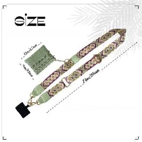 Clip and Go Strap for Phone with Wallet Crossbody, Clip & Go Strap with Pouch for Cell Phone, Cross Body Phone String with Zipper Wallet Pouch, Adjustable Phone Strap Crossbody & Lanyard (4PC) in Saudi Arabia