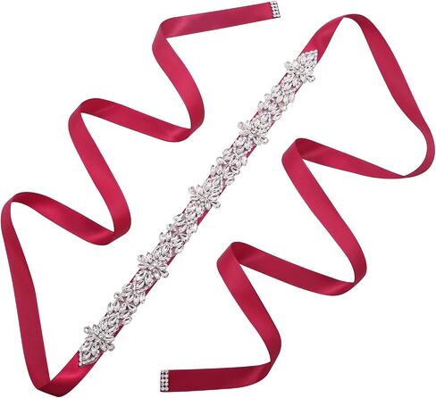 Rhinestone Wedding Belts Crystal Bridal Belt Sash for Women Gowns Wedding Dress in Kuwait