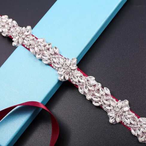 Rhinestone Wedding Belts Crystal Bridal Belt Sash for Women Gowns Wedding Dress in Kuwait