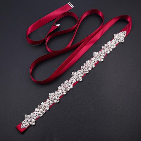 Rhinestone Wedding Belts Crystal Bridal Belt Sash for Women Gowns Wedding Dress in Kuwait
