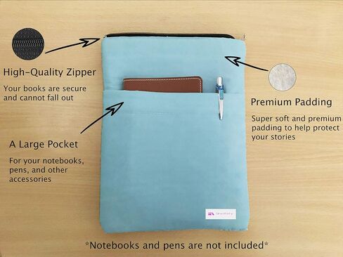 A Cup of Coffee and A Book Book Sleeve - Book Cover for Hardcover and Paperback - Book Lover Gift - Notebooks and Pens Not Included in Saudi Arabia