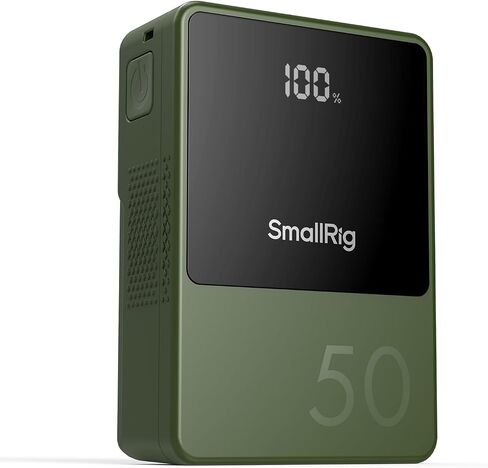 SMALLRIG V Mount Battery VB50, 50Wh / 3400mAh V Mount Battery with 45W Output, 1.5H Full Charge, with USB-C, D-TAP, USB-A, Dual DC Ports, OLED Screen, for Cameras, Phones, Camcorders, Monitors in Saudi Arabia