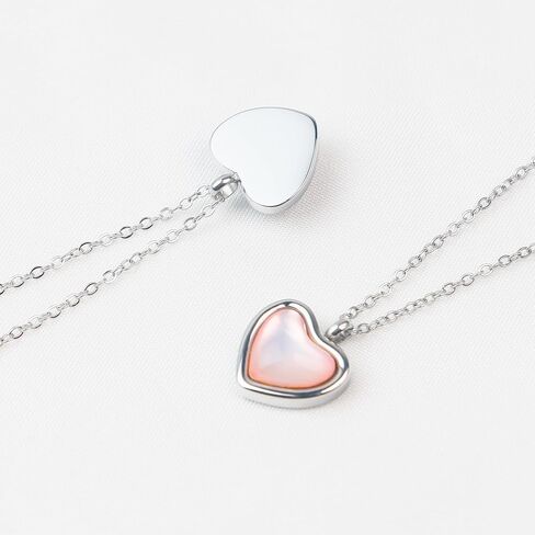 SmileBelle Red Heart Necklace Carnelian Necklace for Women, Red Stone Heart Pendant Necklace for Girls, Heart Jewelry as Cute Lover Necklace for Teen For Anniversary Birthday Gifts for Her in Saudi Arabia