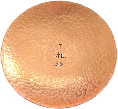 Handmade I Still Do Hammered Copper Ring Or Trinket Holder Dish, Gift for Her or Him, Anniversary, Birthday, Wife, Bride, Husband, Girlfriend in Saudi Arabia