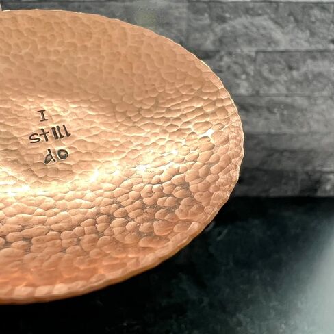 Handmade I Still Do Hammered Copper Ring Or Trinket Holder Dish, Gift for Her or Him, Anniversary, Birthday, Wife, Bride, Husband, Girlfriend in Saudi Arabia