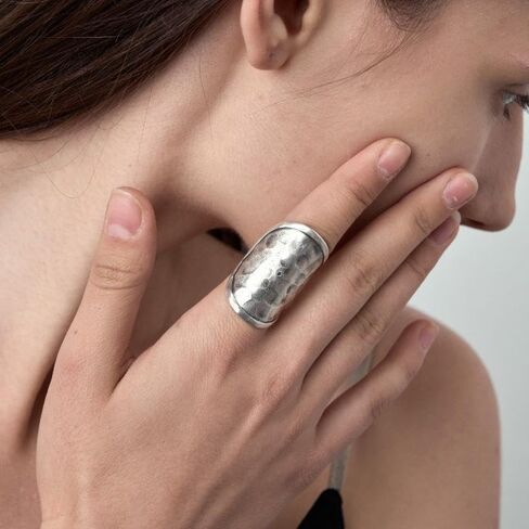 Open Adjustable Gift Handmade Stacking Ring Knuckle Thumb Rings for Women Men Gift in Saudi Arabia