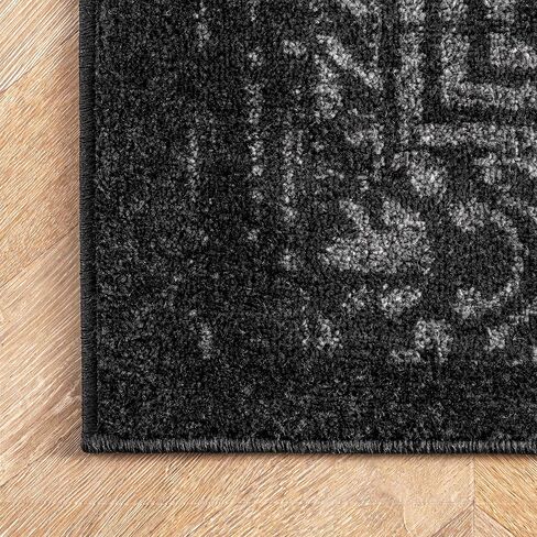 nuLOOM Arlena Vintage Traditional Area Rug - 4x6 Area Rug Modern/Contemporary Grey/Ivory Rugs for Living Room Bedroom Dining Room Kitchen in Saudi Arabia