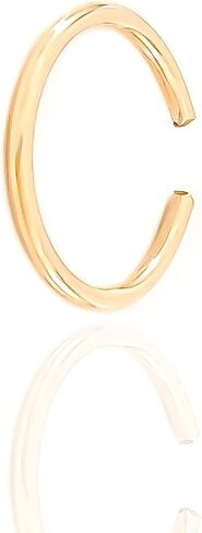 Gold Ear Cuffs for Women, 14K Gold Filled, 18ga, 12mm, Ear Cuff for Non Pierced Ears, Gold Ear Cuffs for Women Conch, Ear Cuffs for Women Non Piercing Gold, Gold Ear Cuff (14K Gold Filled) in Kuwait