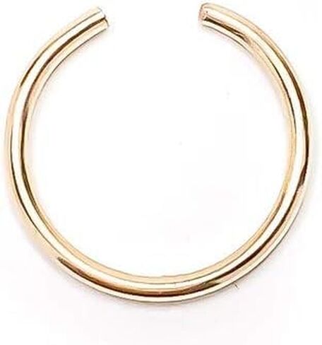 Gold Ear Cuffs for Women, 14K Gold Filled, 18ga, 12mm, Ear Cuff for Non Pierced Ears, Gold Ear Cuffs for Women Conch, Ear Cuffs for Women Non Piercing Gold, Gold Ear Cuff (14K Gold Filled) in Kuwait