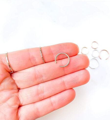 Gold Ear Cuffs for Women, 14K Gold Filled, 18ga, 12mm, Ear Cuff for Non Pierced Ears, Gold Ear Cuffs for Women Conch, Ear Cuffs for Women Non Piercing Gold, Gold Ear Cuff (14K Gold Filled) in Kuwait