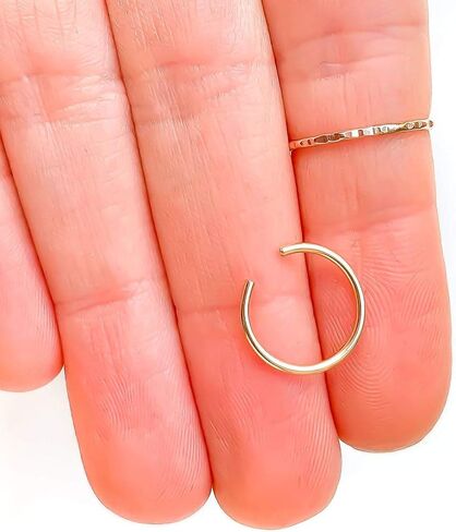 Gold Ear Cuffs for Women, 14K Gold Filled, 18ga, 12mm, Ear Cuff for Non Pierced Ears, Gold Ear Cuffs for Women Conch, Ear Cuffs for Women Non Piercing Gold, Gold Ear Cuff (14K Gold Filled) in Kuwait
