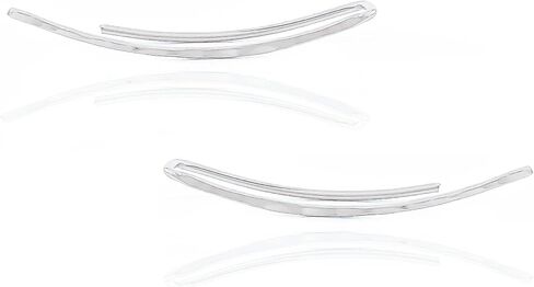 Silver Ear Climber, 925 Sterling Silver, Dainty Ear Crawler, Ear Cuff, Sterling Silver Earrings, Minimalist Earrings, Ear Climbers, Silver Earrings (Long, 925 Sterling Silver) in Saudi Arabia