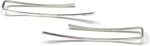 Silver Ear Climber, 925 Sterling Silver, Dainty Ear Crawler, Ear Cuff, Sterling Silver Earrings, Minimalist Earrings, Ear Climbers, Silver Earrings (Long, 925 Sterling Silver) in Saudi Arabia