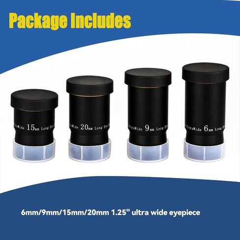 SVBONY Telescope Eyepiece Fully Mutil Coated 1.25 inches Telescope Accessories Set 66 Degree Ultra Wide Angle HD 20mm for Astronomy Telescope in Saudi Arabia
