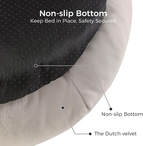 Cat Bed for Indoor Cats,Round Cat Bed for Small Pets,Washable Pet Bed with Non-Skid Bottom,Pet Bed for Puppy and Kitty,19 Inches,Navy in Saudi Arabia