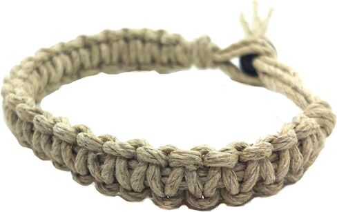 Hempnotic Jewelry Men's or Women's Natural Hemp Bracelet Surfer Hawaiian Style Eco Friendly in Saudi Arabia