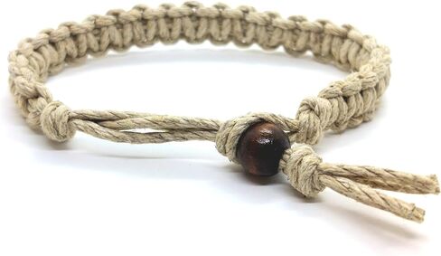 Hempnotic Jewelry Men's or Women's Natural Hemp Bracelet Surfer Hawaiian Style Eco Friendly in Saudi Arabia