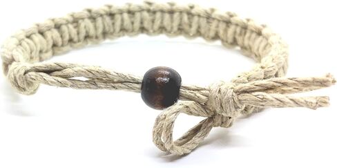 Hempnotic Jewelry Men's or Women's Natural Hemp Bracelet Surfer Hawaiian Style Eco Friendly in Saudi Arabia