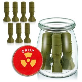 Hoolerry Bomb Jar 7 قنابل لكل جرة مكتب ديكور مكتب 3.54 × 2.56 بوصة هدايا عسكرية ديكورات هدايا الجيش ملحقات المكتب للرجال
