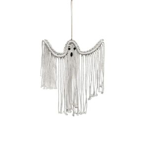 Ghost wall decor. Halloween wall decor. Fall wall decor. Macrame ghost. Hanging ghost.