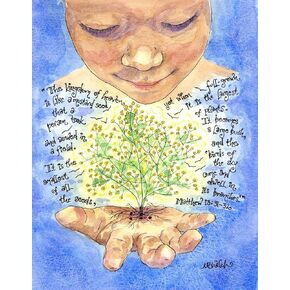 Mustard Seed 8x10 - Catholic Gift Catechesis of the Good Shepherd in Saudi Arabia