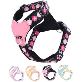 Petank Purple xs Dog Harness for Small Dogs, No Pull Dog Harness with 2 Leash Clips, Easy Walk Dog Harness Small Sized Dog, Puppy Harness for Small Dogs, Adjustable Dog Vest Harness (Purple, XS)
