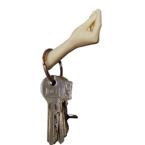 Funny Italian Hand Gesture Keys Hook - 3D Printed PLA Key Holder - Mounted with Double-Sided Tape