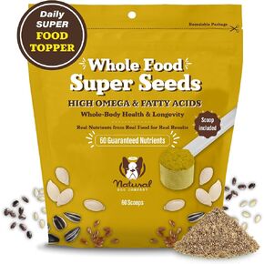 Natural Dog Company Pumpkin Digestive Support Granules Dog Food Topper - Fiber-Rich, Nutrient-Dense Superfood Blend for Gut Health, Holistic Care, Prebiotics