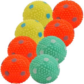 Automatic Dog Ball Launcher for Medium and Small Size Dogs, Interactive Fetch Machine for Indoor and Outdoor Play with 10 PCS Latex Balls, Dual Power Mode Ball Thrower, Dog Toy