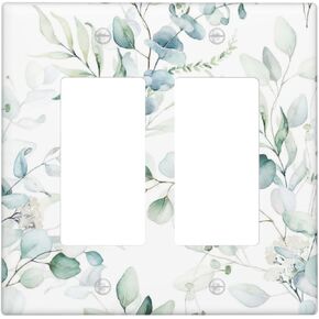 Outlet Covers Boho Cute Mushroom Colorful Plant 1 Gang Duplex Light Switch Cover Plate Decorative Wall Plates Electrical Switchplate Receptacle Cover for Nursery Bathroom Bedroom Decor