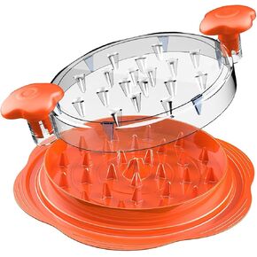 Chicken grinder,Chicken Shredder Large Chicken Breast Shredder Tool Twist, Visible Meat Shredder Machine, Anti-Slip Strip, Ergonomic Handle, BPA Free, Pork Beef Chicken Orange