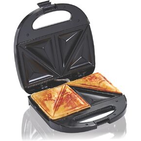 Hamilton Beach Electric Sandwich Maker Toaster with Nonstick Plates Makes Omelets and Grilled Cheese, 4 Inch, Easy to Store, Black (25430)