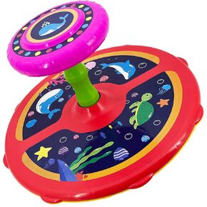 Ocean Twister 360° Sit Twist Spin Classic Spinning Kids Toy Activity Toy for Toddlers Ages Over 18 Months 2 3 4 5 Birthday for Boy Girl Indoor or Outdoor Larger Chassis More Stable and Safer (Blue) in Kuwait