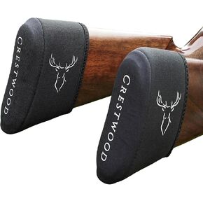 CRESTWOOD (2-Pack) Universal Recoil Pad, Recoil Pads for Buttstock, Rifle and Shotgun Accessories, Hunting, Sporting Clay, Trap Shooting Accessory, Slip-On Limbsaver