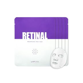LAPCOS Glutathione Radiance Rescue Mask - Korean Skin Care Mask w/Glutathione, Niacinamide & Peptides - Hydrating Face Masks Spa Gifts for Women - Revitalizing & Firming Face Mask (5 Count, 0.91 oz)