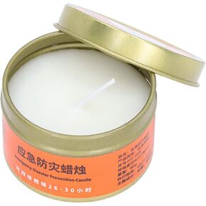 30 Hour Emergency Candle, Long Lasting Survival Candle Camping Candle Scented Candle, Candle Tin Large Beeswax Wax Candle for Hiking, Emergency Survival