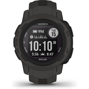 Garmin Instinct 2S Solar, Smaller-Sized GPS Outdoor Watch, Solar Charging Capabilities, Multi-GNSS Support, Tracback Routing, Graphite, 40 MM (Renewed)