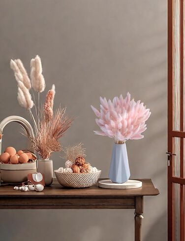 120pcs Dried Rabbit Tails, Dusty Pink Bunny Tails, Natural Bulk Dried Flowers for Diy Bohemian Wedding Rustic Party Decorations, Garlands, Cake Decorations. (Dusty Pink) in Kuwait